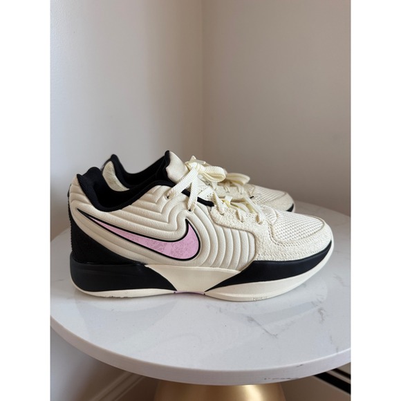 Nike Other - Nike Ja 2 12:AM Kids Basketball Shoes Cream Black Pink FD7328-101 6.5Y